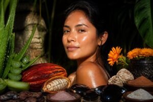 discover the secret to glowing skin with ancient mayan natural skincare ingredients. experience timeless beauty through nature's powerful remedies.