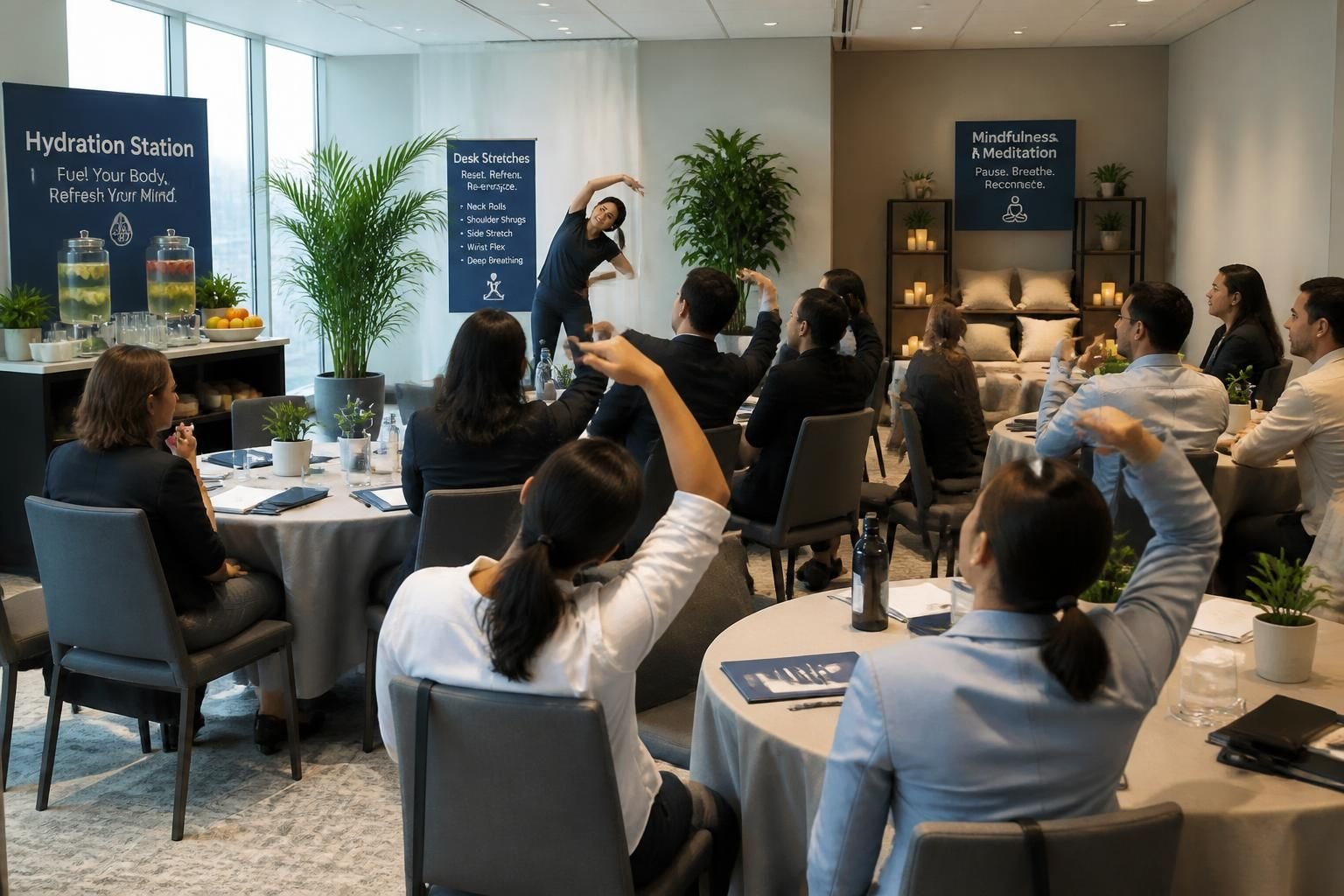boost your corporate events with wellness add-ons designed to promote health and well-being for a more engaging and refreshing experience.